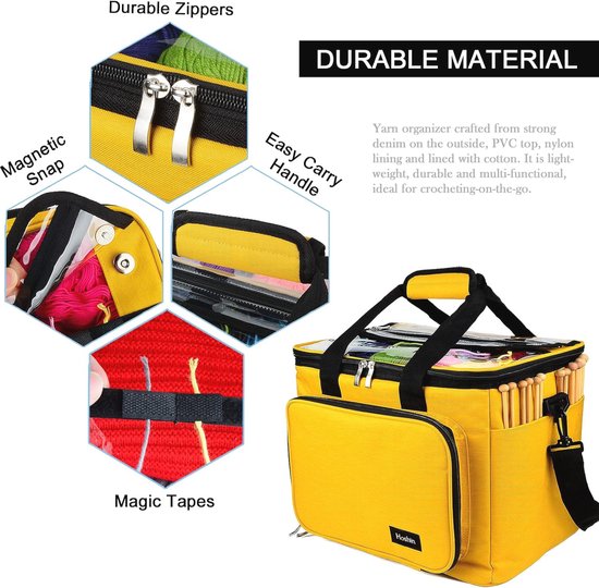 3 Stuks Transparante Garenopbergtassen – 40x30x10 Cm, Waterdicht En Stofdicht Met Ritssluiting En Handvat