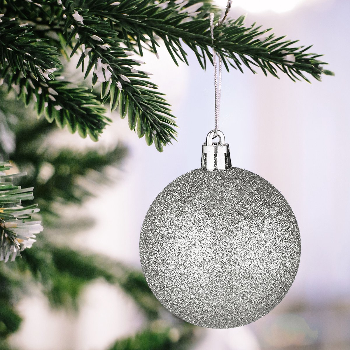 Lot De 100 Boules De Noël Relaxdays - Dorées Et Rouges - 3 Tailles Différentes (3,4,6 Cm) - Avec Boîte De Rangement - 3