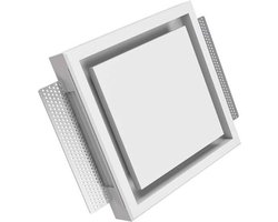 Ergovent instucbaar frameloos ventilatieventiel vierkant 125 mm
