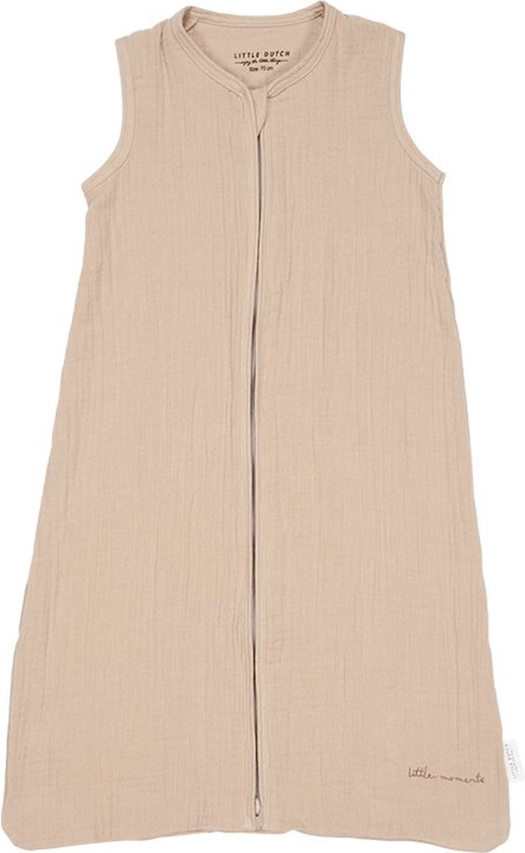 Little Dutch - Slaapzak zomer hydrofiel 70 cm Beige