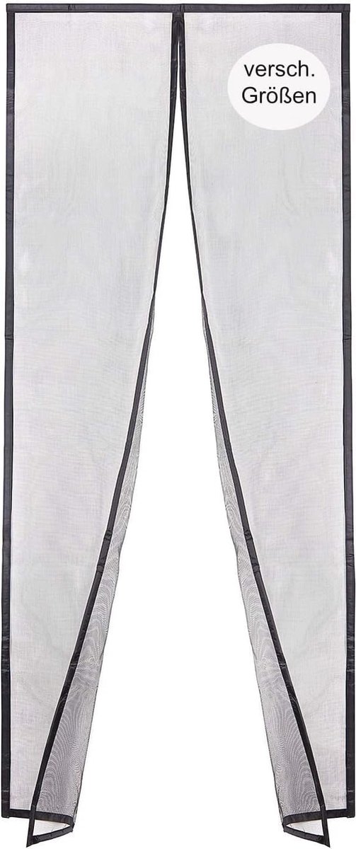 Vliegengaas Deur - Robuuste Glasvezel Met Sterke Magneten - Insectenbescherming Voor Balkondeur, Terrasdeur - Magneetgordijn Zonder Boren (110 x 210)