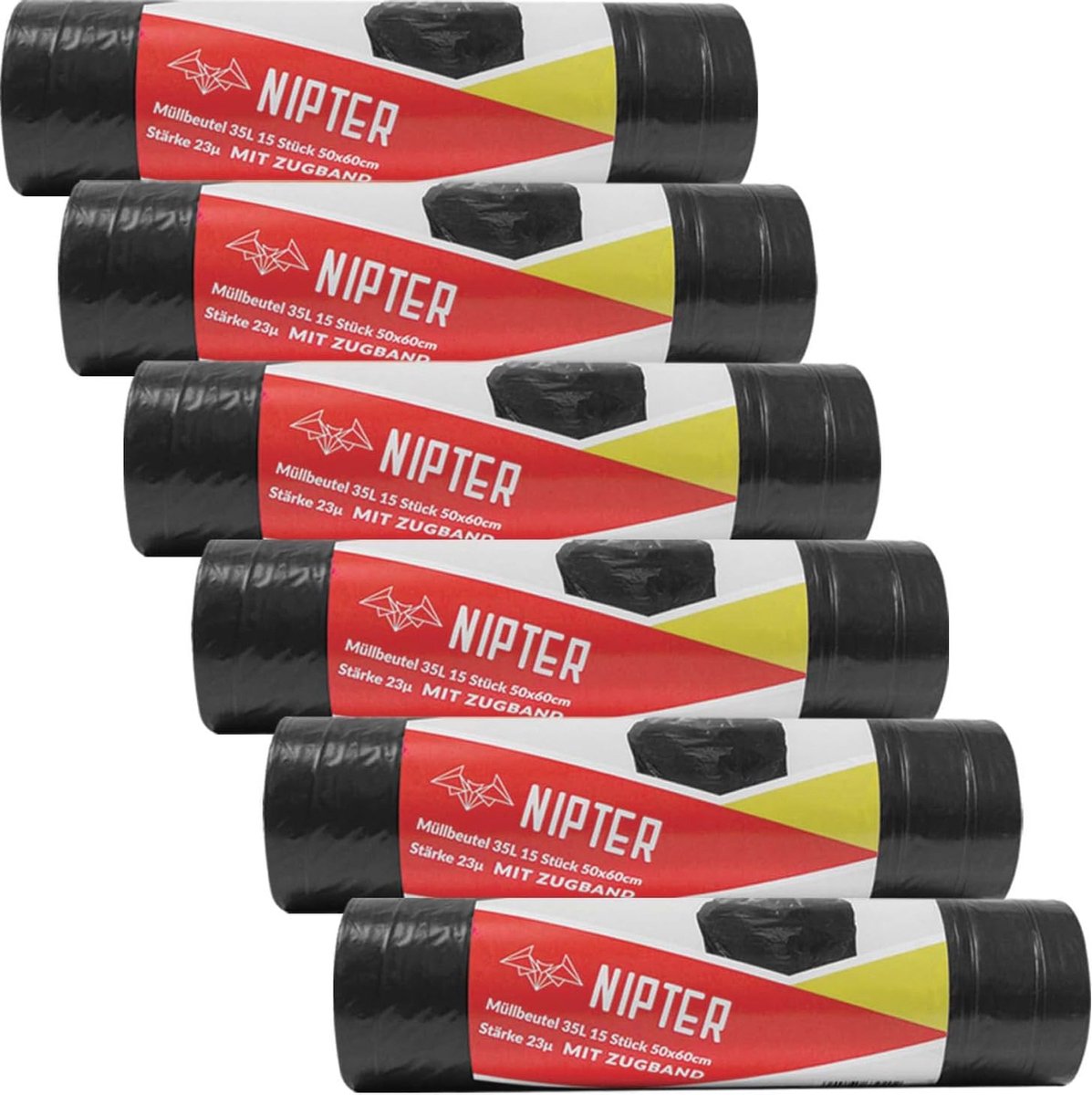 Goedkoopste Duurzame Afvalzakken met Trekkoord 35L - Sterk en Lekvrij - Perfect voor Huishoudelijk Gebruik