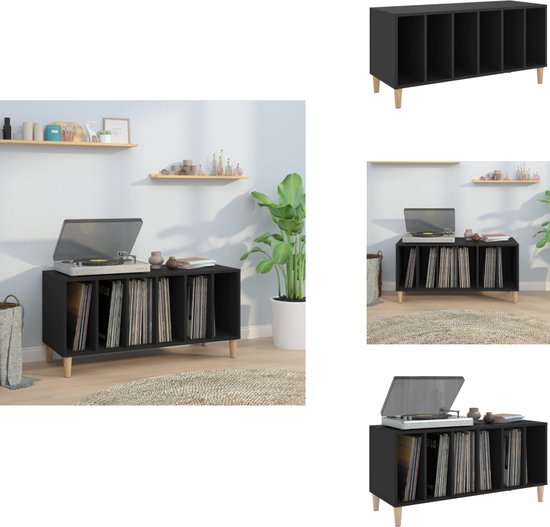 TV Kast Platenopbergkast 100cm LAPOOH Platenkast Sonoma Eiken - Vinyl Opbergkast 100x38x48 Cm Voor Je Collectie Sonoma Eiken Opbergkast