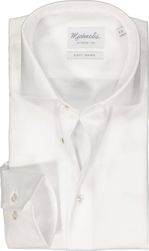 Offre chemise - Col chemise en coton Oxford Uni White Taille: 40