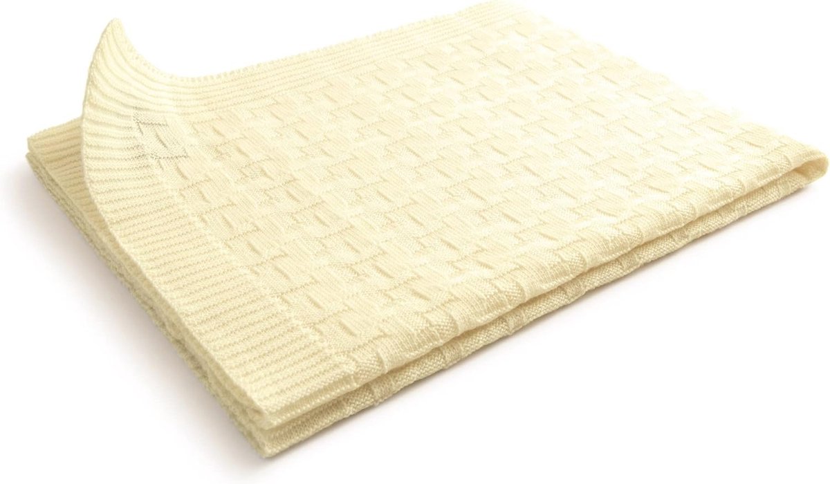 Goedkoopste Babydeken van 100 Merino Scheerwol - Knuffeldeken, Gebreide Deken - 80 x 80 cm, Eco-vriendelijk