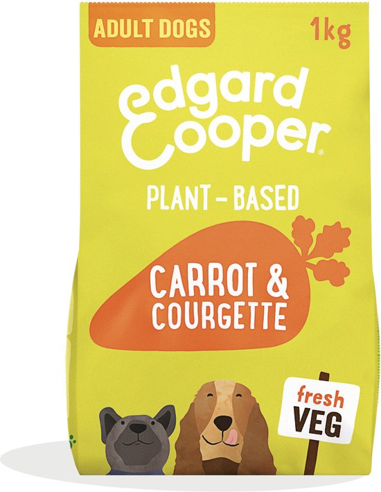 Edgard & Cooper Plantbased Adult Wortel&Courgette - Hondenvoer - 1 kg