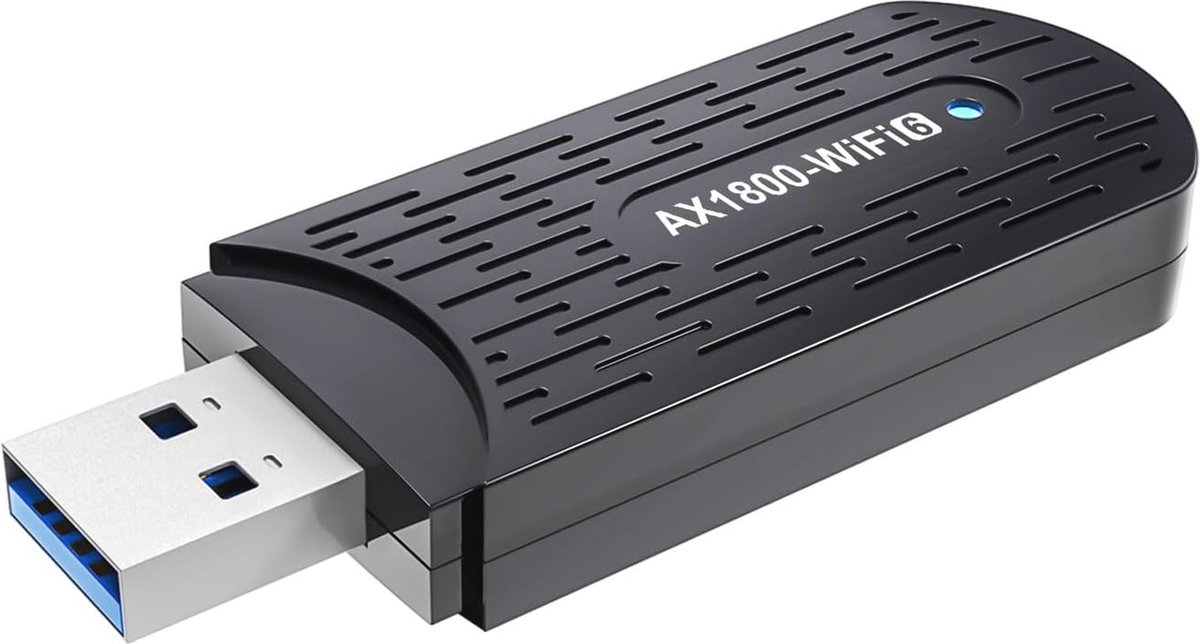 USB WiFi 6 Stick Adapter 1800Mbps - Dual Band 5GHz/2.4GHz voor Windows 10/11