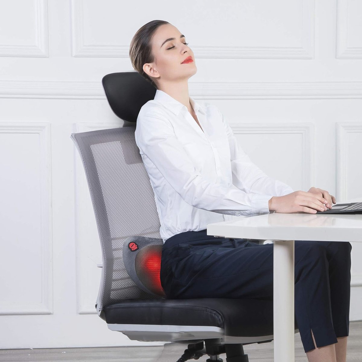 Verwarmd Massagekussen met Shiatsu Functie - Elektrische Rug- en Nekmassage voor Ontspanning en Pijnverlichting — cadeau in Verzorging - foto 4