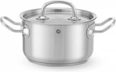 HENDI Kookpan middel – met deksel – sandwichbodem – 3,5L – ⌀200mm – koelblijvende handgrepen