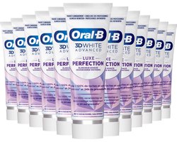 Oral-B Oral B - Tandpasta - 3D White Luxe - Perfection - 75ml x 12 - 12 stuks