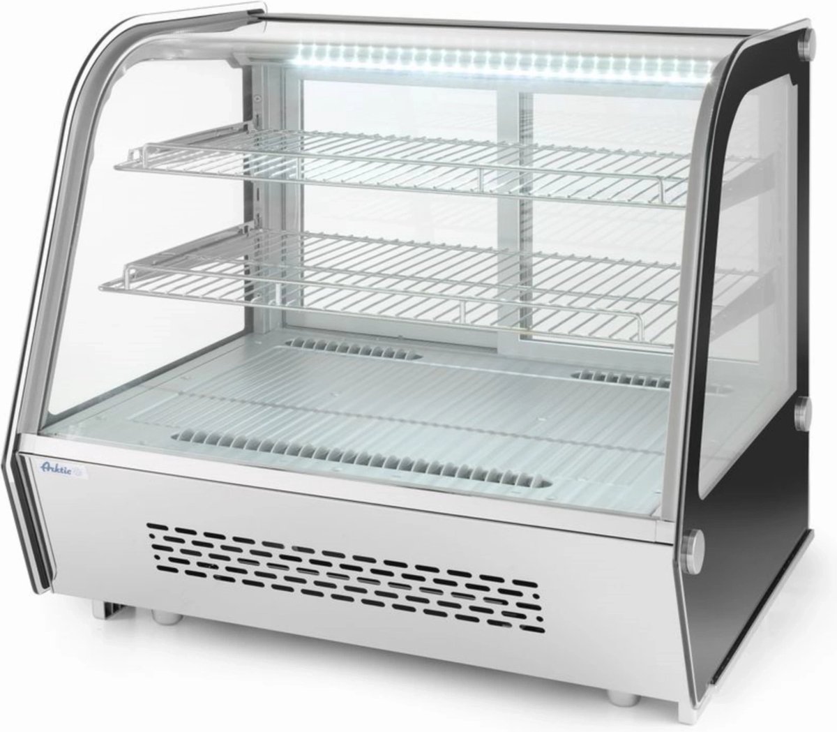 Arktic Koelvitrine - 120L - RVS/Zwart - 0°C/+6°C - Geforceerd - 3 Niveaus - 686x568x686mm
