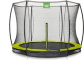 Bol.com EXIT Silhouette inground trampoline ø244cm met veiligheidsnet - groen aanbieding