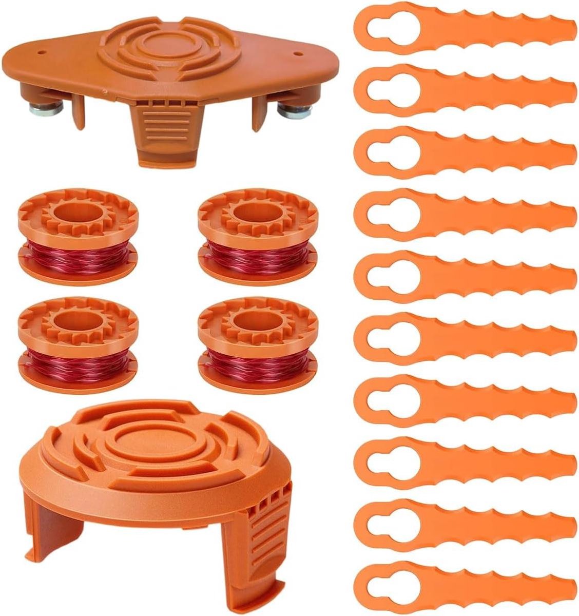 Spoelleiding Spoel Cap Covers - Trimmer Blades Hoofd Trimmer Blades voor Worx WG150 - WG163