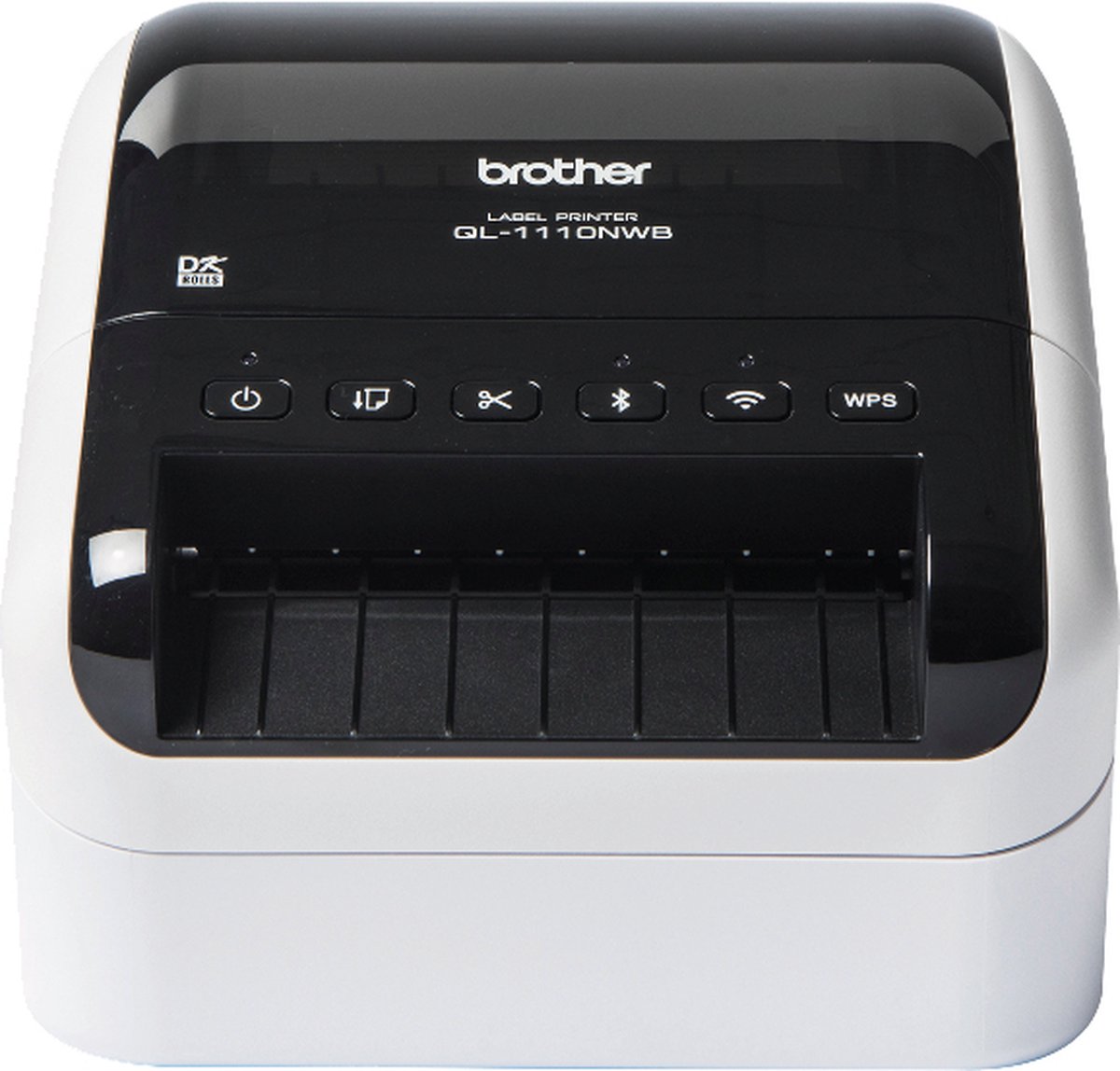 Brother QL-1110NWBC labelprinter Direct thermisch 300 x 300 DPI 110 mm/sec Bedraad en draadloos Ethernet LAN DK Wifi Bluetooth