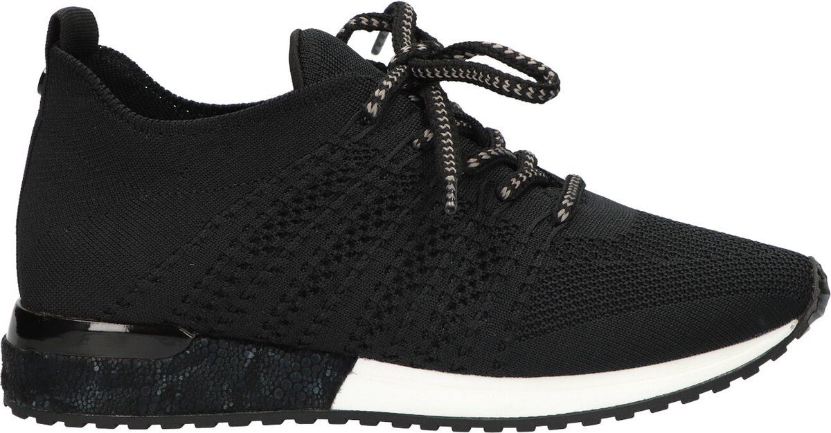 La Strada Sneaker Zwart Knitted - Damesschoenen - Maat - 42
