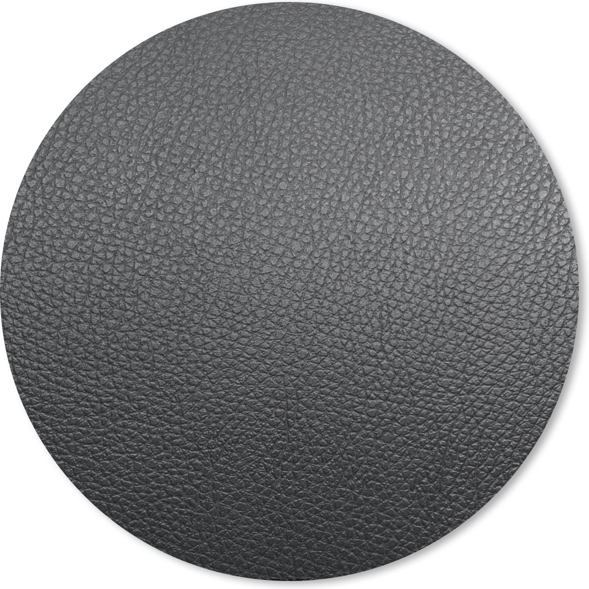 Muismat rond 20x20 cm - Mousepad Leer - Lederlook - Industrieel - Ronde muismatten