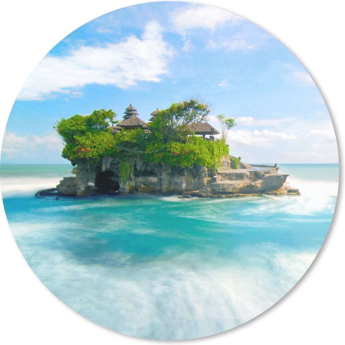 Muismat rond 20x20 cm - Mousepad Zee - Eiland - Indonesië - Ronde muismatten