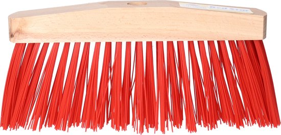 Buemag Bezemkop - Elaston - rood - hout - hard - 30 cm - 24mm - straatbezem/buitenbezem van Buemag — afbeelding 3