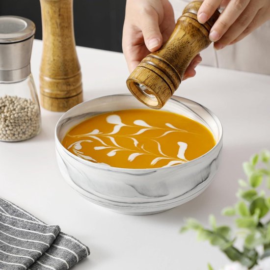 PandaBaw ® 2x Ramen Schüssel Set KERAMIK - Premium Suppenschüssel, Ramen Bowl