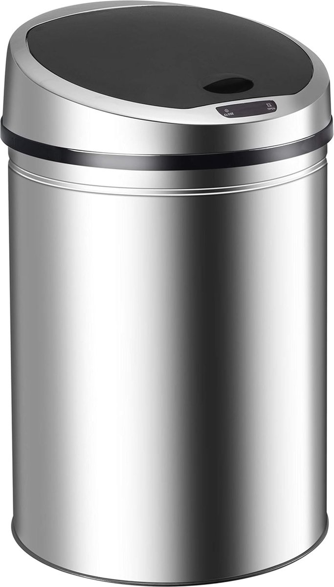 Automatische Vuilnisemmer met Sensor - Roestvrij Staal - 60 Liter