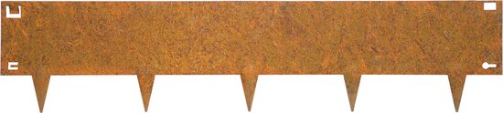 Wovar Cortenstaal Borderrand 24 x 106 cm Flexibel | Per Stuk | Cortenstaal Kantopsluiting | Tuinafboording