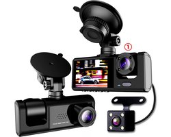 Dashcam voor auto - 170 Graden Kijkhoek - Nachtzicht - FullHD video - Wifi - Super compact - Parkeermodus