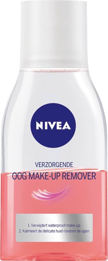 Foto: Nivea verzorgende oogmake up remover geschikt voor waterproof make up gezichtsreiniger met vitamine c 125 ml