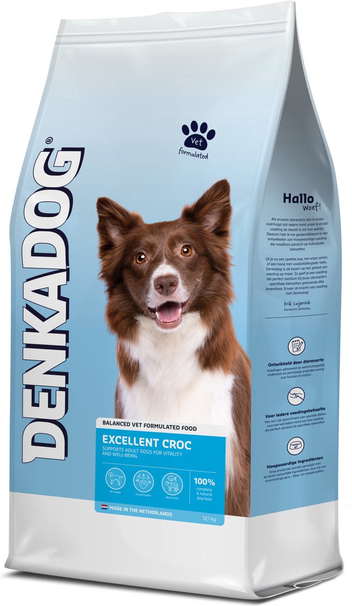 Denkadog Excellent Croc - Hondenvoer - 12.5 kg