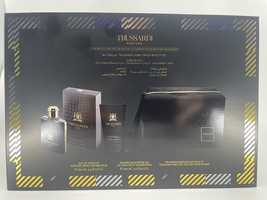 Foto: Trussardi uomo giftset 100ml eau de toilette 100ml shampoo shower gel toilettas