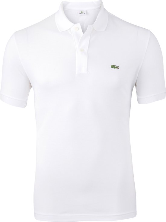 Lacoste Heren Poloshirt - White - Maat M