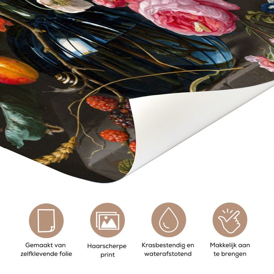 Autocollant de porte Vase avec fleurs - Jan Davidsz de Heem - Art - 80x205 cm - Poster de porte