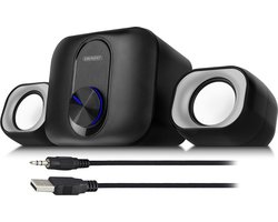 Eminent PC Speakerset 2.1 voor PC en laptop | Speakers voor PC met Subwoofer | Voeding via USB | EM3515