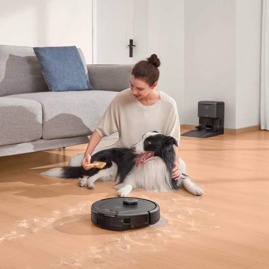 eufy Clean L60 Robotstofzuiger met Zelflegende Station - Robot Vacuum Cleaner - 5000Pa Zuigkracht - IPath Laser Navigatie