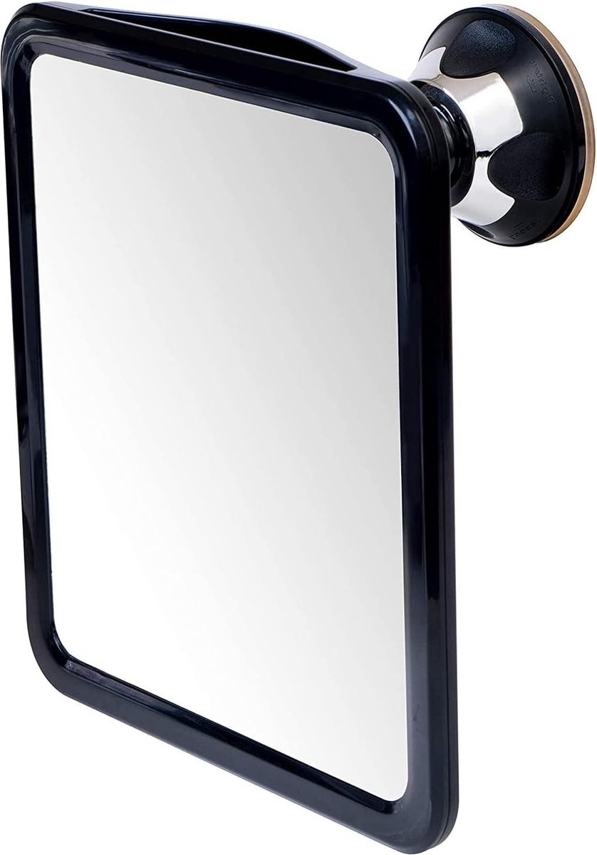 Goedkoopste Shower Mirror with Suction Cup - Shatterproof Anti-Fog Shaving Mirror - 360° Rotation - 20 x 18 cm