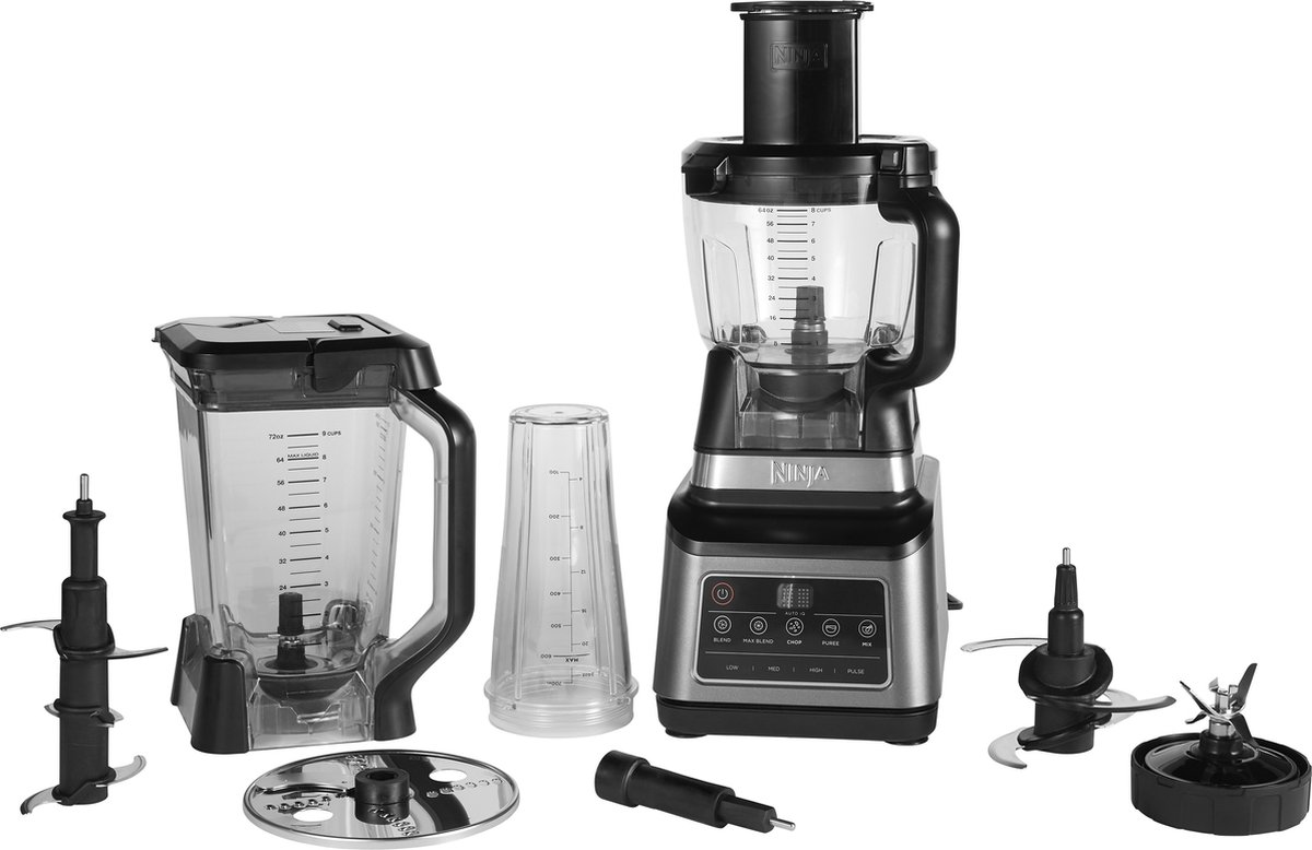 Ninja 3-in-1 Foodprocessor BN800EU - 1200 W - 2.1 Liter - Auto iQ