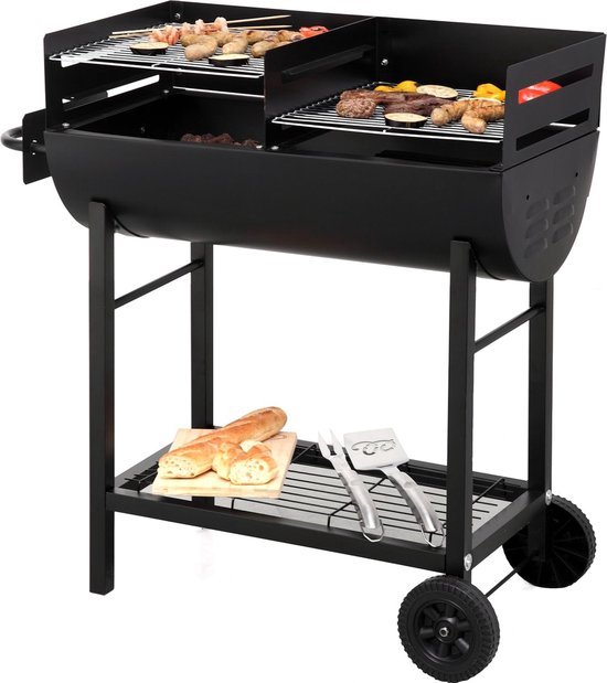 Cruccolini BA14 Charcoal Grill, Black, 92 x 13 x 69 cm