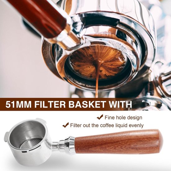 Filterkorb 51 Mm Für Delonghi Kaffeemaschinen - Edelstahl Siebträger Mit 14g Kapazität