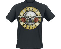 Guns N' Roses Distressed Bullet Heren T-shirt - zwart - M