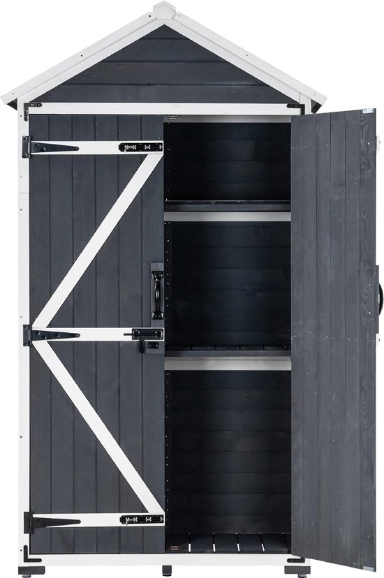 Equivera Armoire de jardin - Armoire de jardin plastique - Armoire de jardin extérieur plastique - Armoire de jardin plastique - Armoire de jardin extérieur - Armoire de rangement extérieur - Armoires de jardin extérieur - Abri de jardin