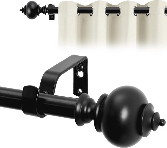 Zilveren erkerraamgordijnroeden, HOTOZON Heavy Duty gordijnroeden voor erkers 86-86 inch (middenstang), 82-58 inch zijstangen voor ramen, antiek zilver, decoratieve gordijnstaven met eindkap Zilveren erkerraamgordijnroeden, HOTOZON Heavy Duty gordijnroeden voor erkers 86-86 inch (middenstang), 82-58 inch zijstangen voor ramen, antiek zilver, decoratieve gordijnstaven met eindkap
