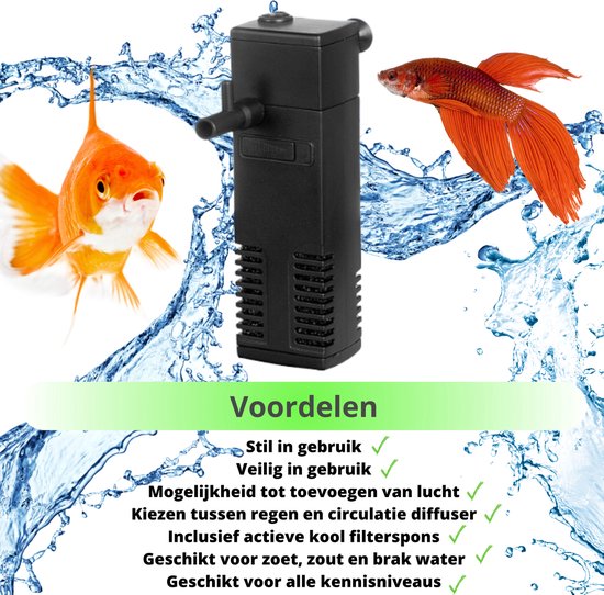 Aquariumfilter 300L/H 50L-70L – Aquarium filter pomp – Zuurstofpomp