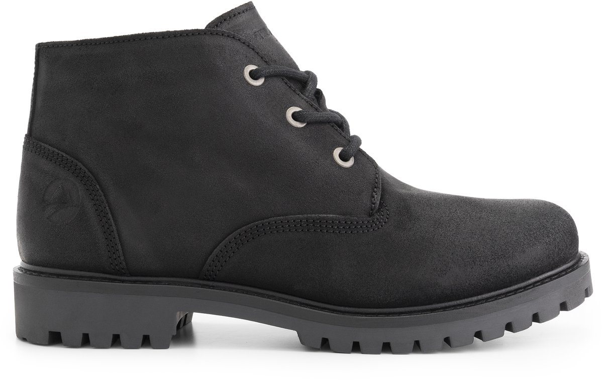 Travelin' Thorning Heren - Veterboots - Suede - Zwart