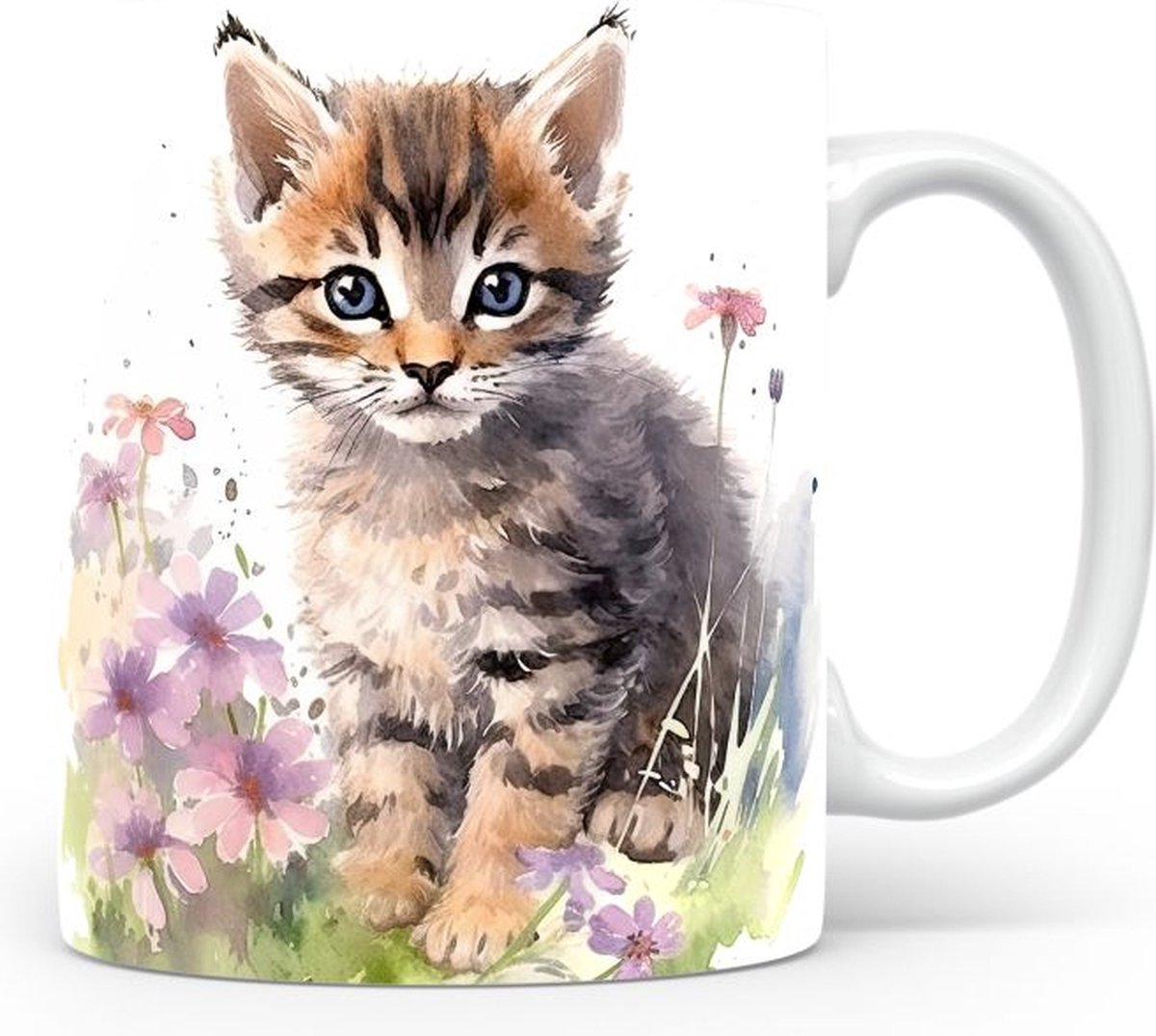 Mok met Europeense wilde kat