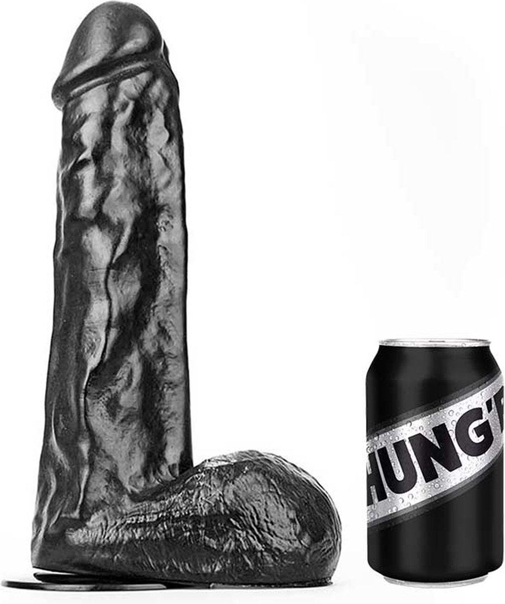 HUNG'R - David - Dildo - Zwart - 33 cm - Ø 7.6 cm