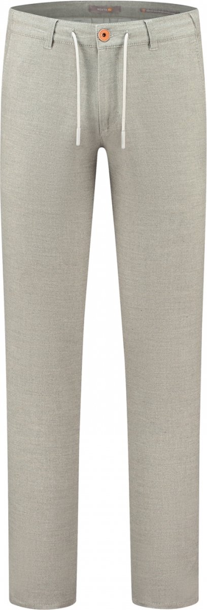 North84 Travel Chino Wol Look Grijs 8414 2002