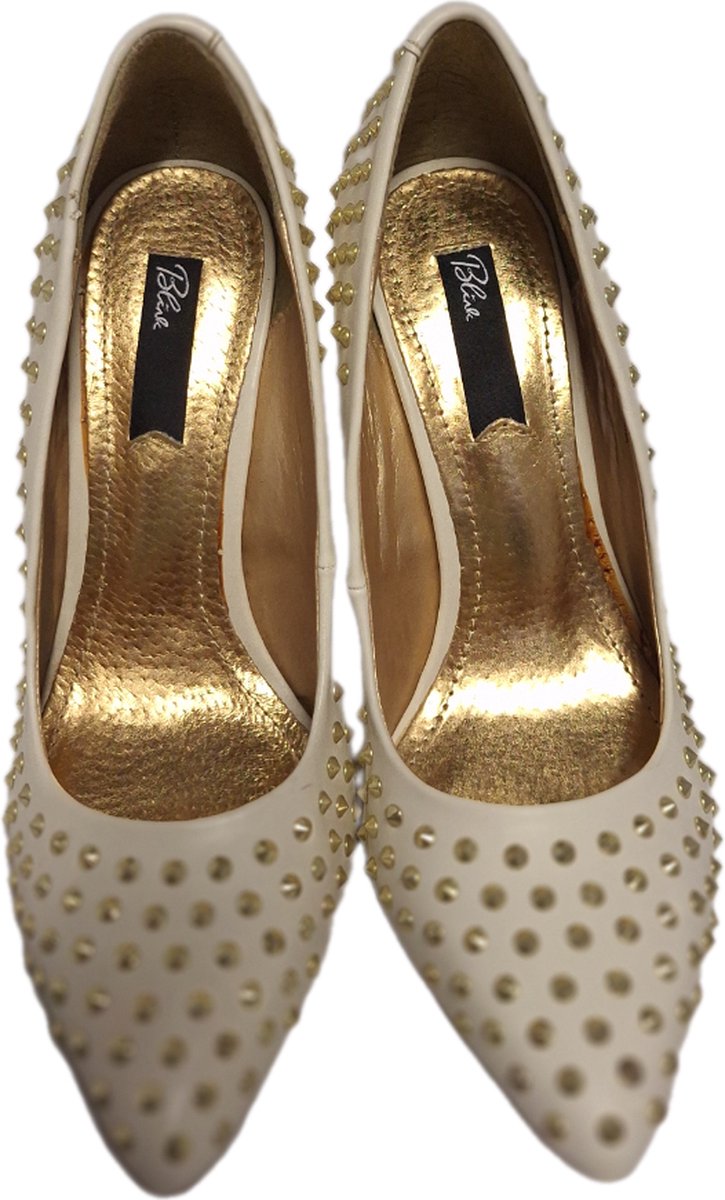 Goedkoopste BLINK'-PUMPS-WHITE-STUDS-HEEL10CM-SIZE 39