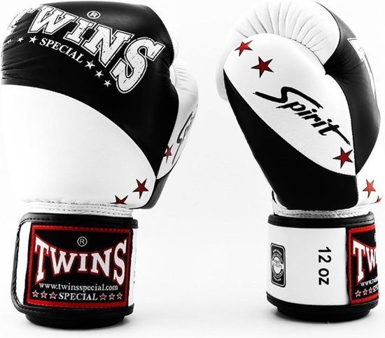 Caged Bokshandschoenen 'X Series' Veters - Wit/Zwart - The Fight Company