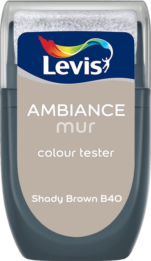 Levis AMBIANCE mur colour tester Shady Brown B40.