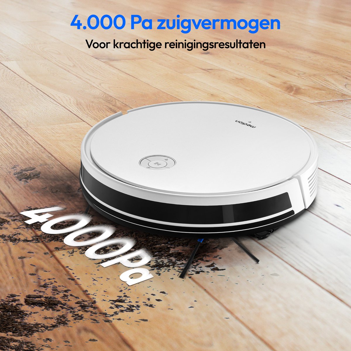 MEDION Robotstofzuiger S35 Wit met Intelligente Navigatie - afbeelding 2
