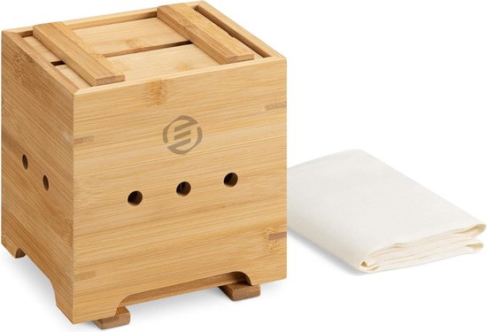 1 Set Tofu-vorm Kaaspersvorm Tofu Pers Maker Kaas Mold Maker Japanse Tofu Pers Doe-het-zelf Gereedschap Tofu Persvorm Vierkante Kaasmaker Kaas Maker Tofu Huid Hout Sushi